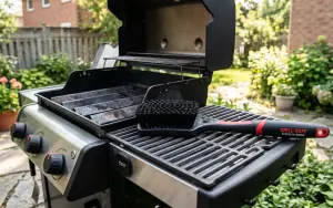 un exemple de brosses à barbecue en fibres synthétiques