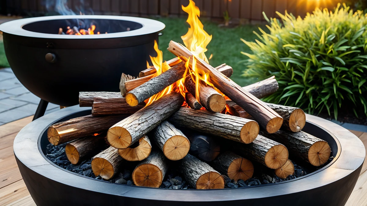 Quel type de bois choisir pour un feu de brasero propre et durable ?